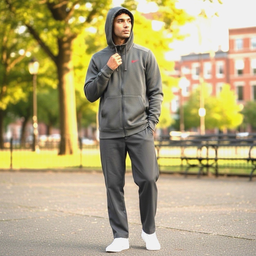 Nike Therma-Fit Sideline KO Waffle Fleece Training Men's S Zip Hoodie Ret $95‎